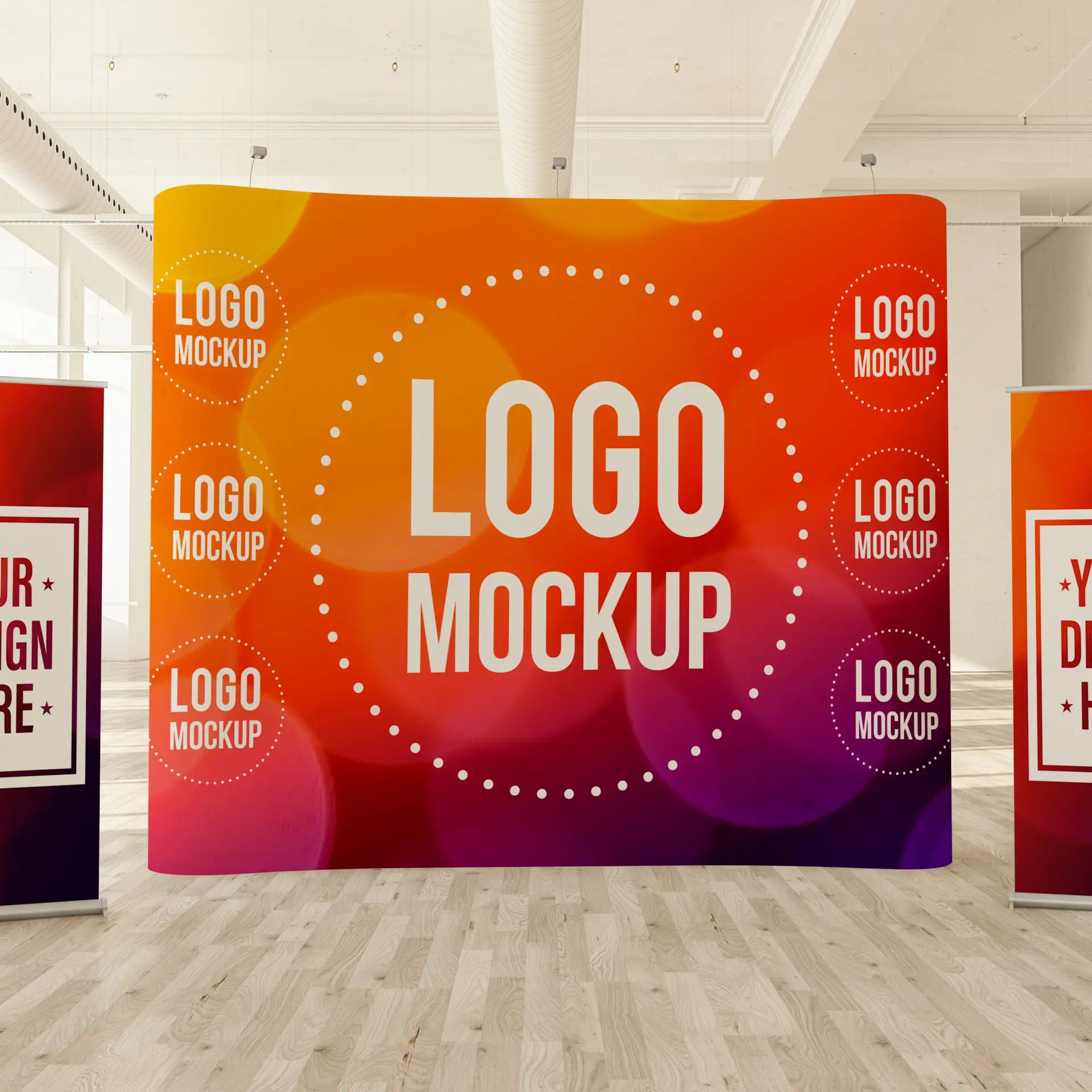 Display stands and step and repeats