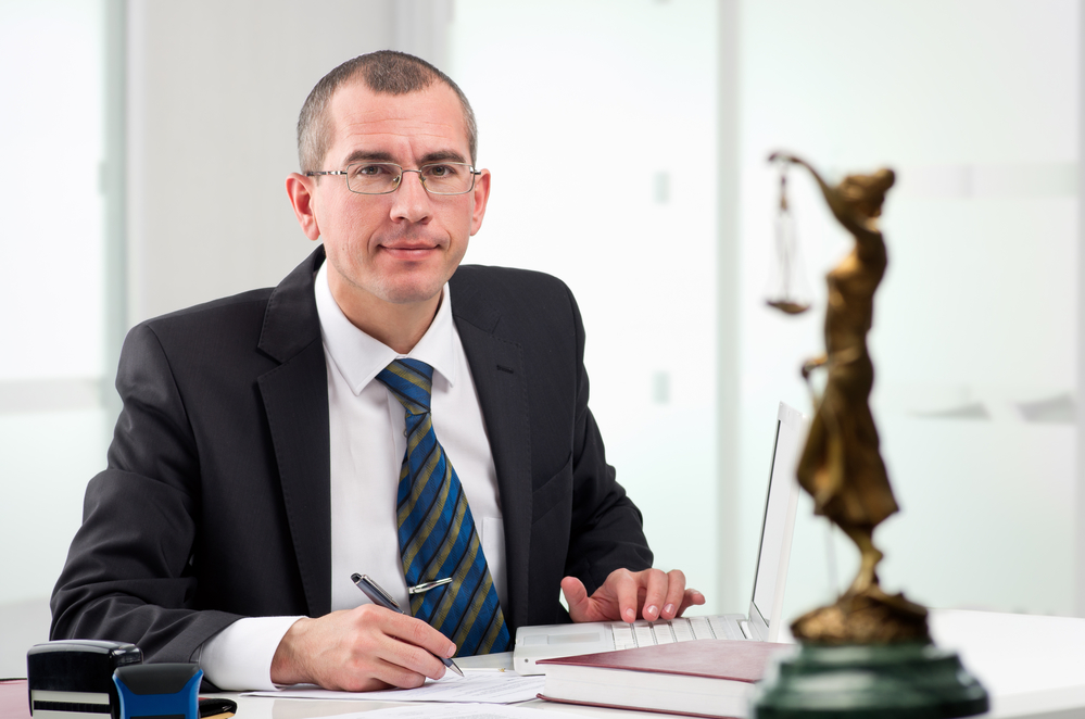 Lawyer at workplace