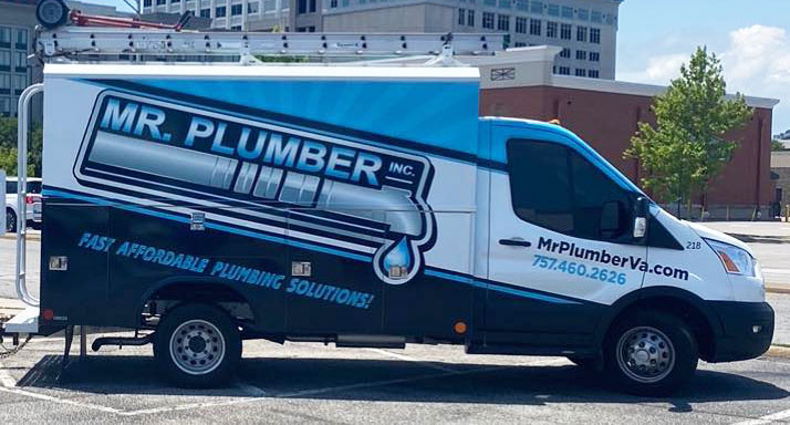 Mr. Plumber service truck Virginia Beach