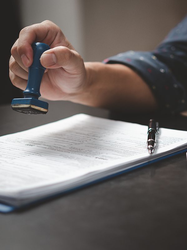 Notary document signing