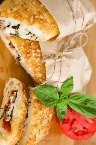 Wrapped sandwiches at New River Cafe & Bakery