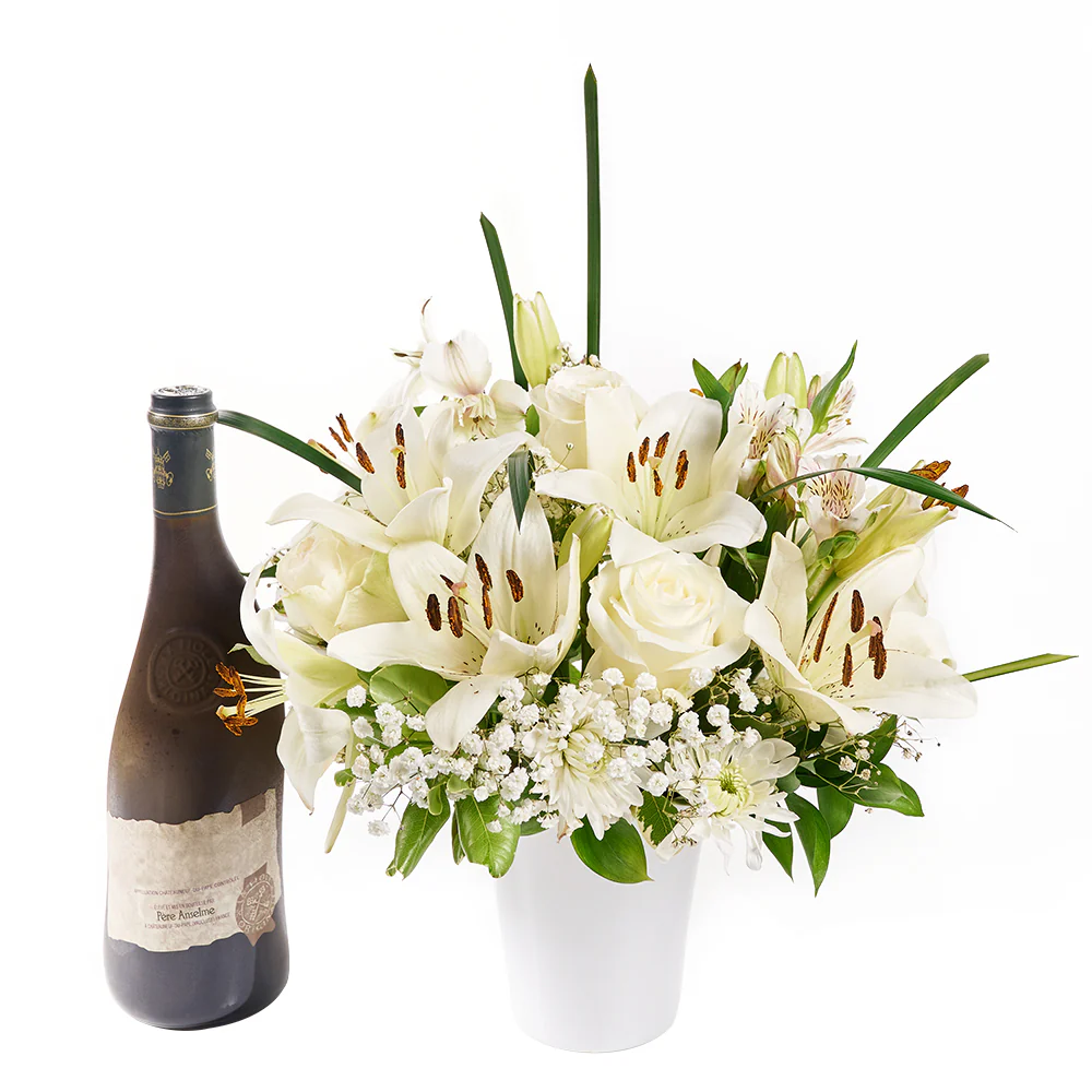 Everyday Flower and Wine Gift