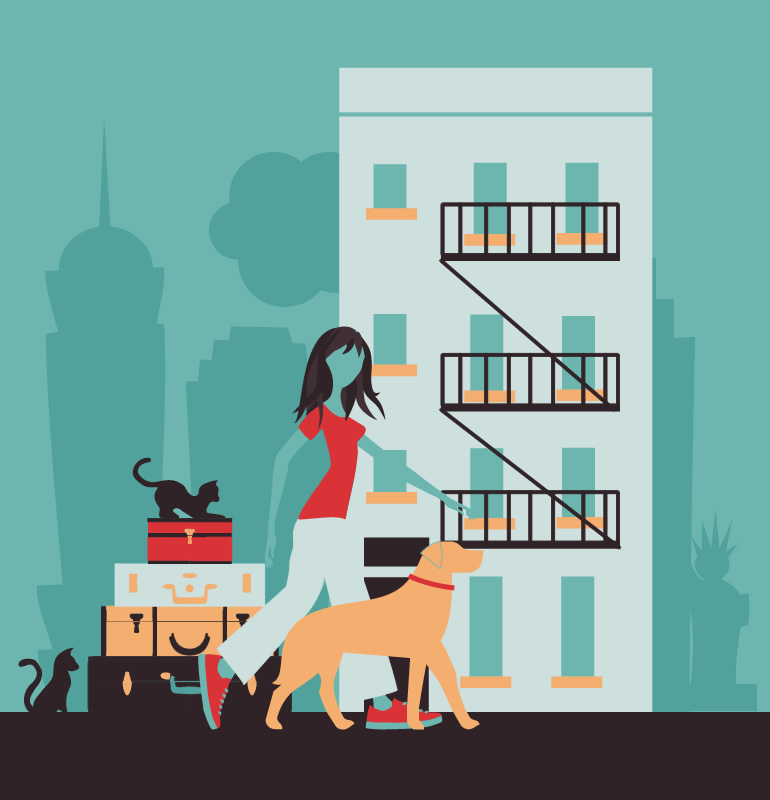 Private apartment boarding in Manhattan