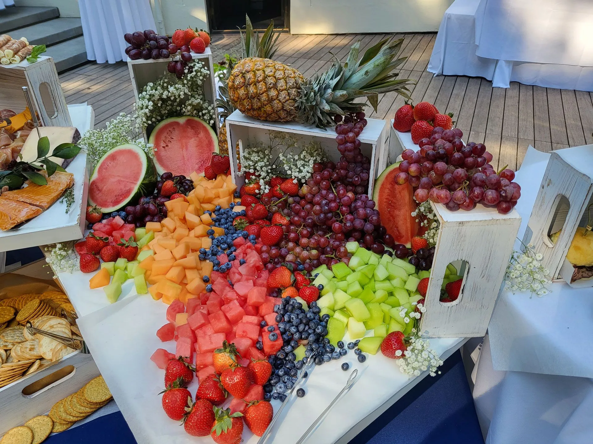 Corporate catering spread