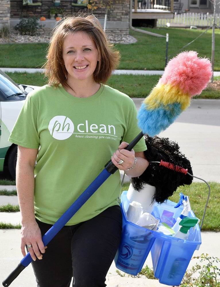 phClean team cleaning a home