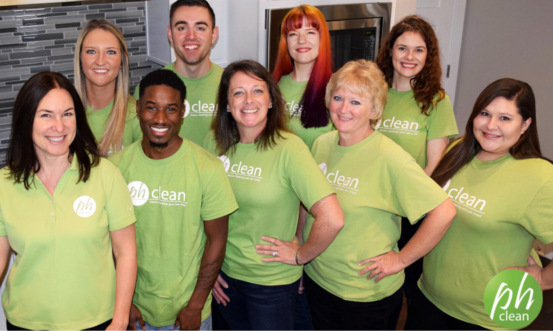 Professional cleaning crew