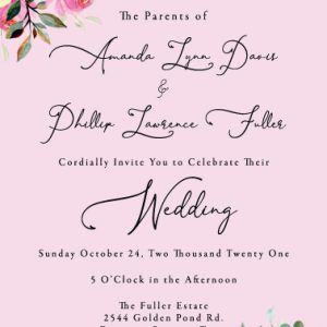 Blush invitation