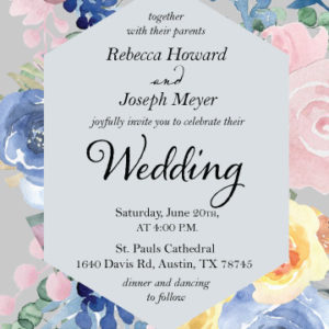 Wedding invitation