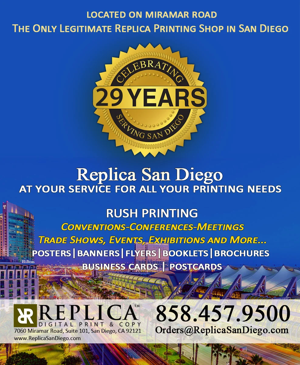Replica San Diego 29 Years