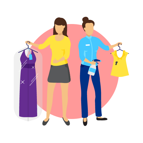 Corporate dry cleaning service