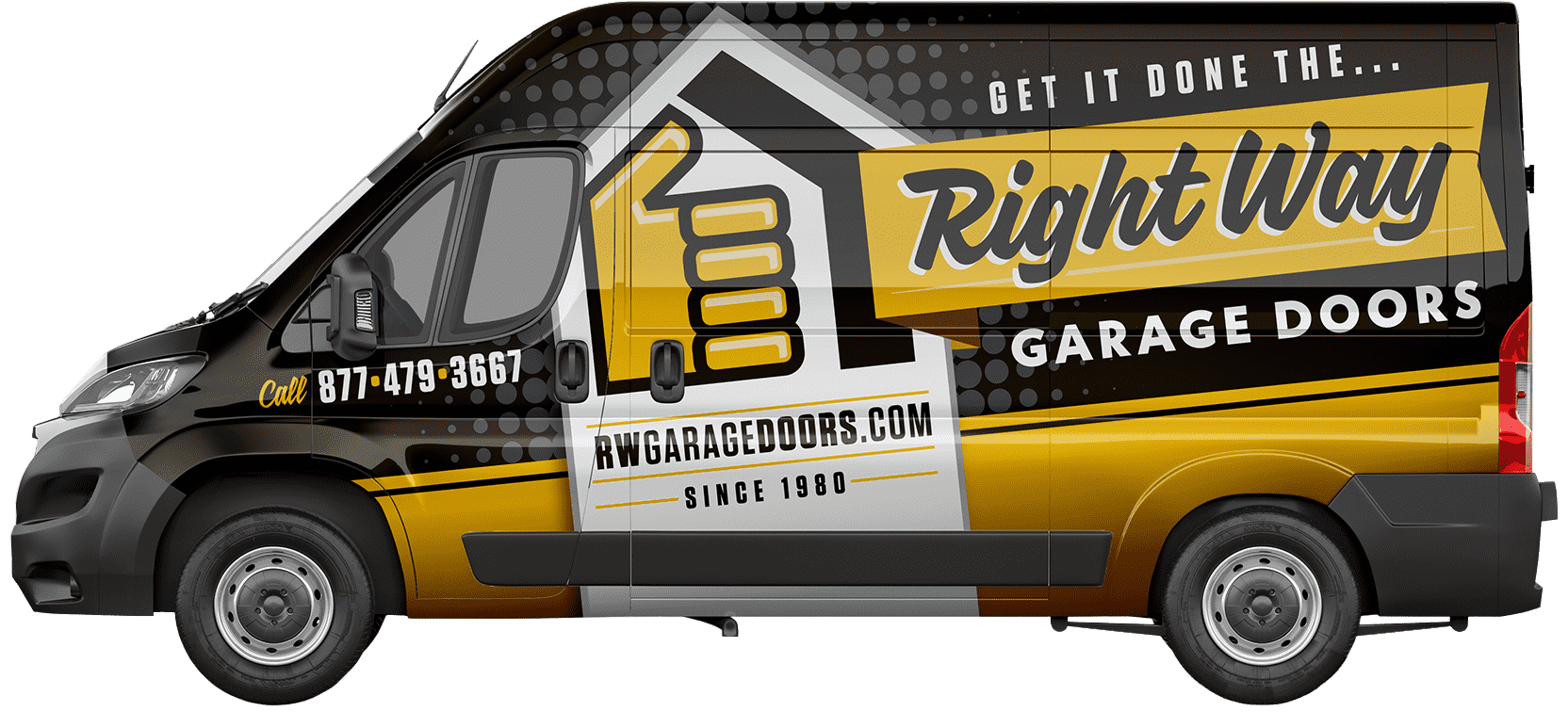 Right Way Garage Doors service van