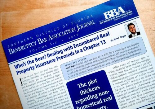 Ariel Sagre, Bankruptcy Attorney Article