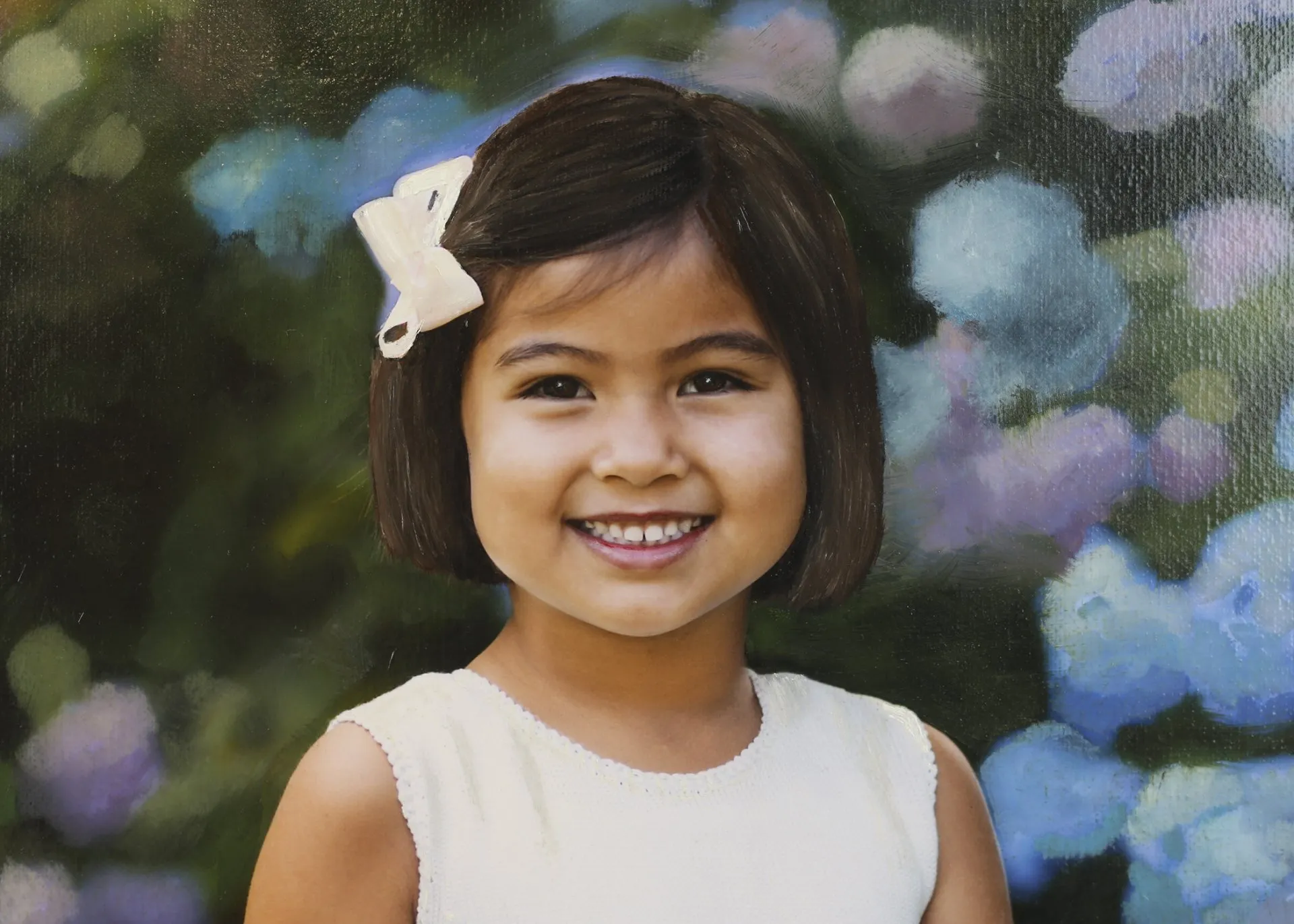 Quality oil portrait of child in Nashville