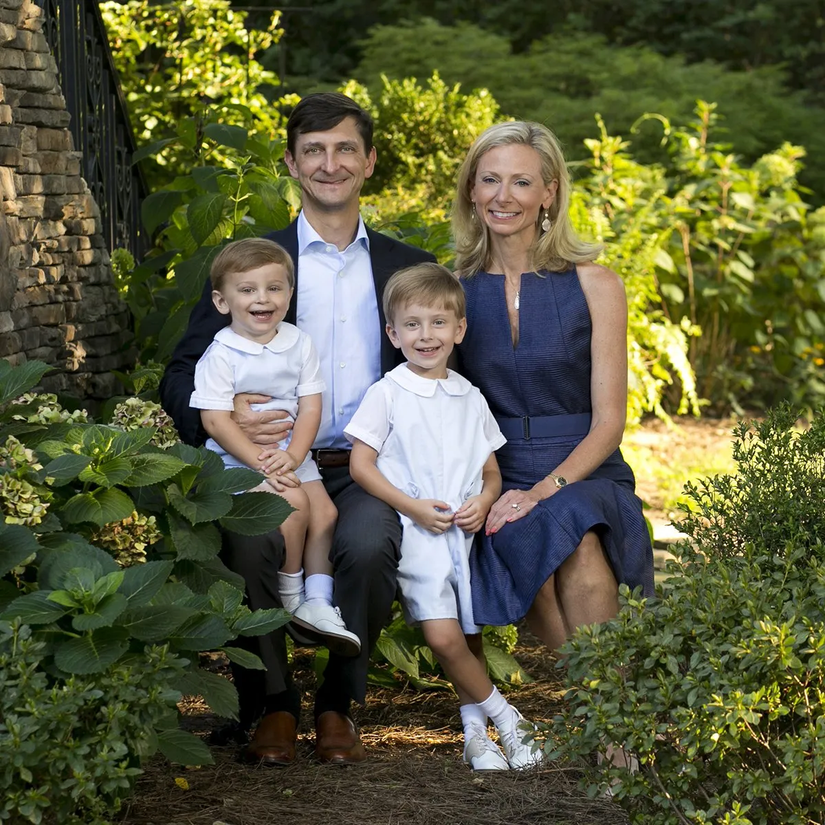 Family garden portrait Nashville