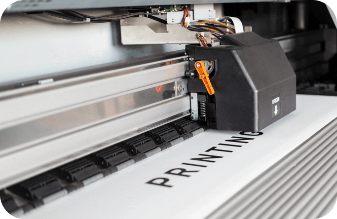 Large format printer printing