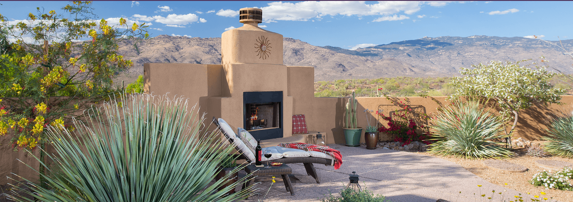 Fire features and fire pits