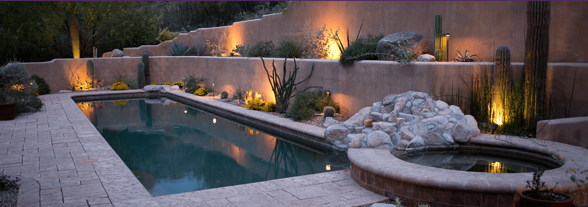 Landscape lighting installation Tucson