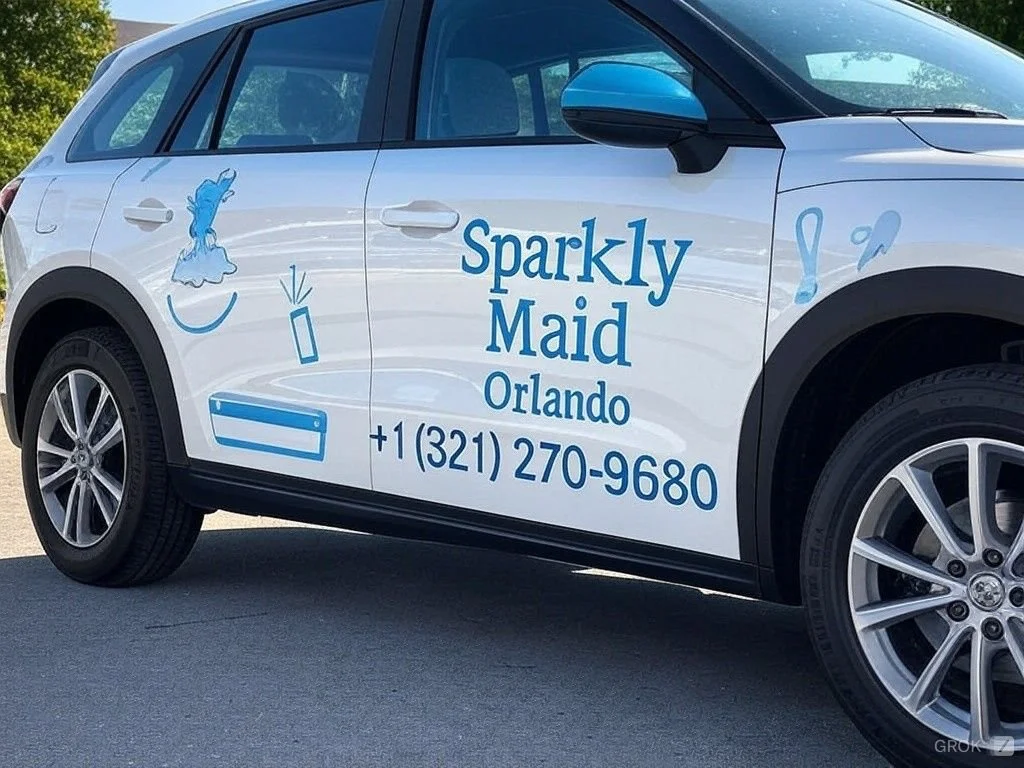 Sparkly Maid Orlando service vehicle