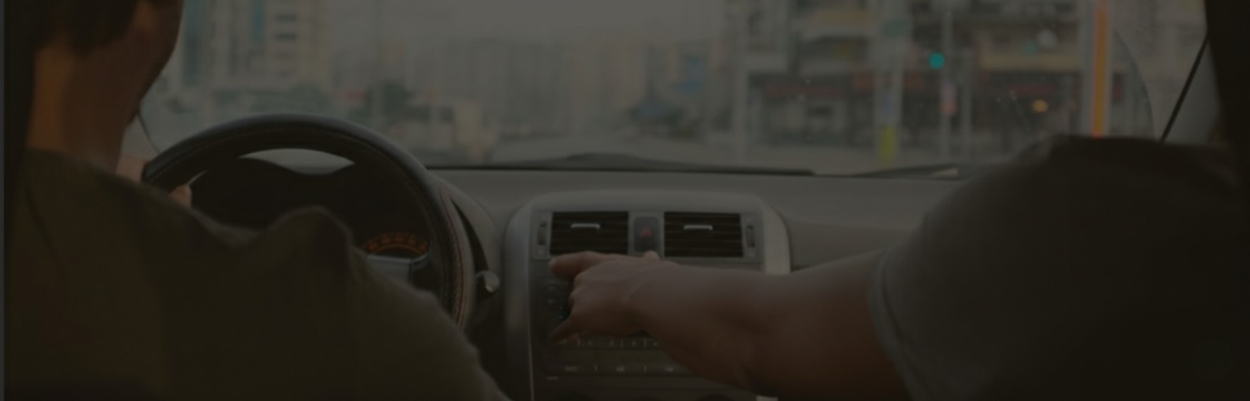 Teen driver with instructor