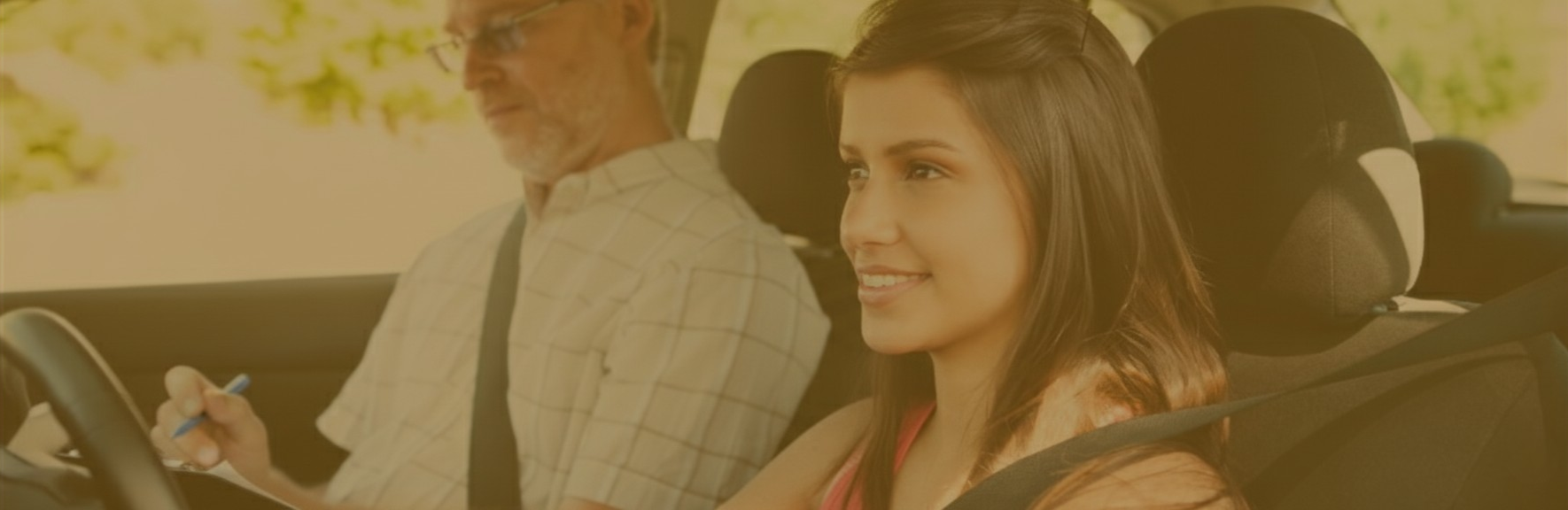 Adult student with instructor