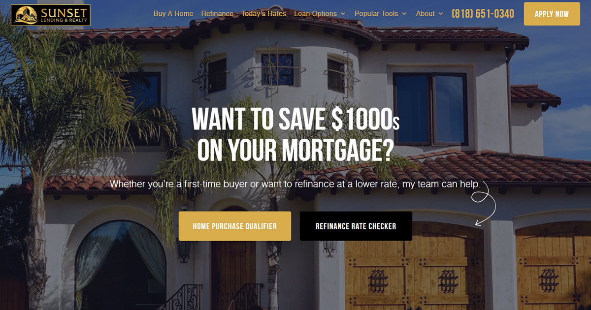 Sunset Lending & Realty — Los Angeles Mortgage Experts