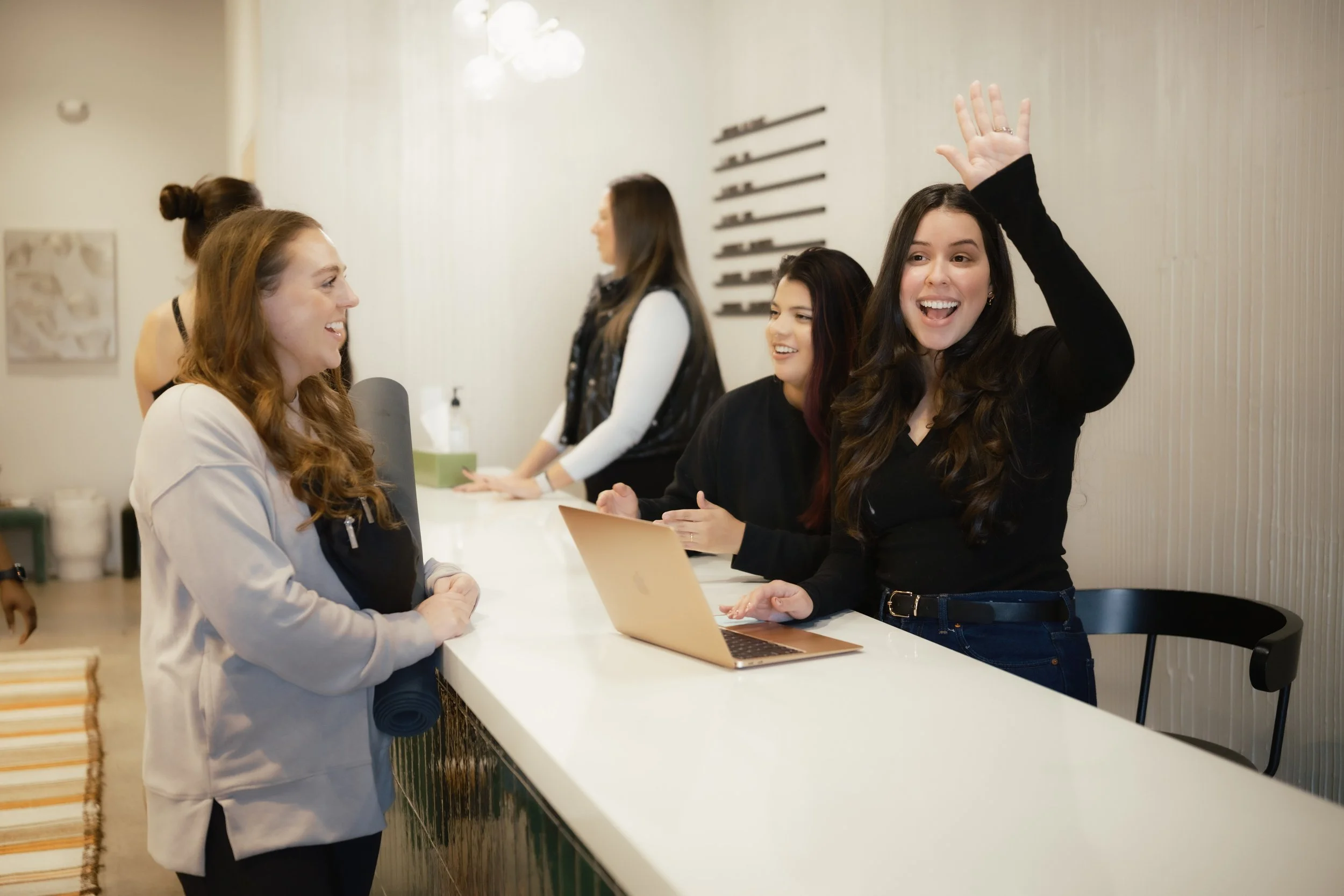 Yoga practice at The Coterie