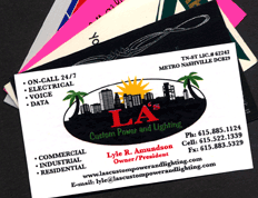 Business card samples