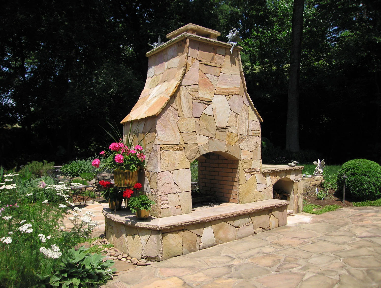 Foxcroft custom built fire feature