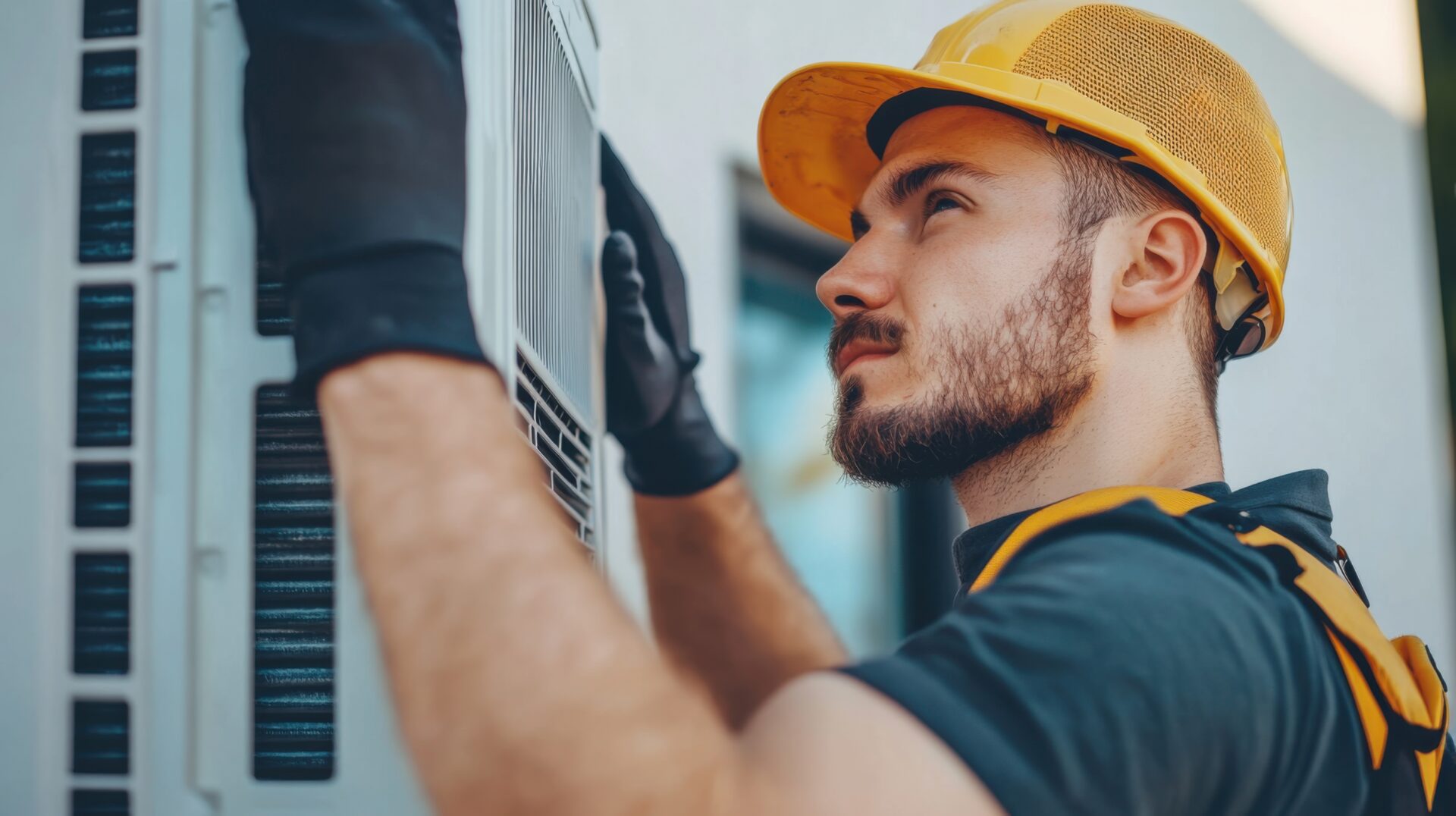 HVAC technician at work