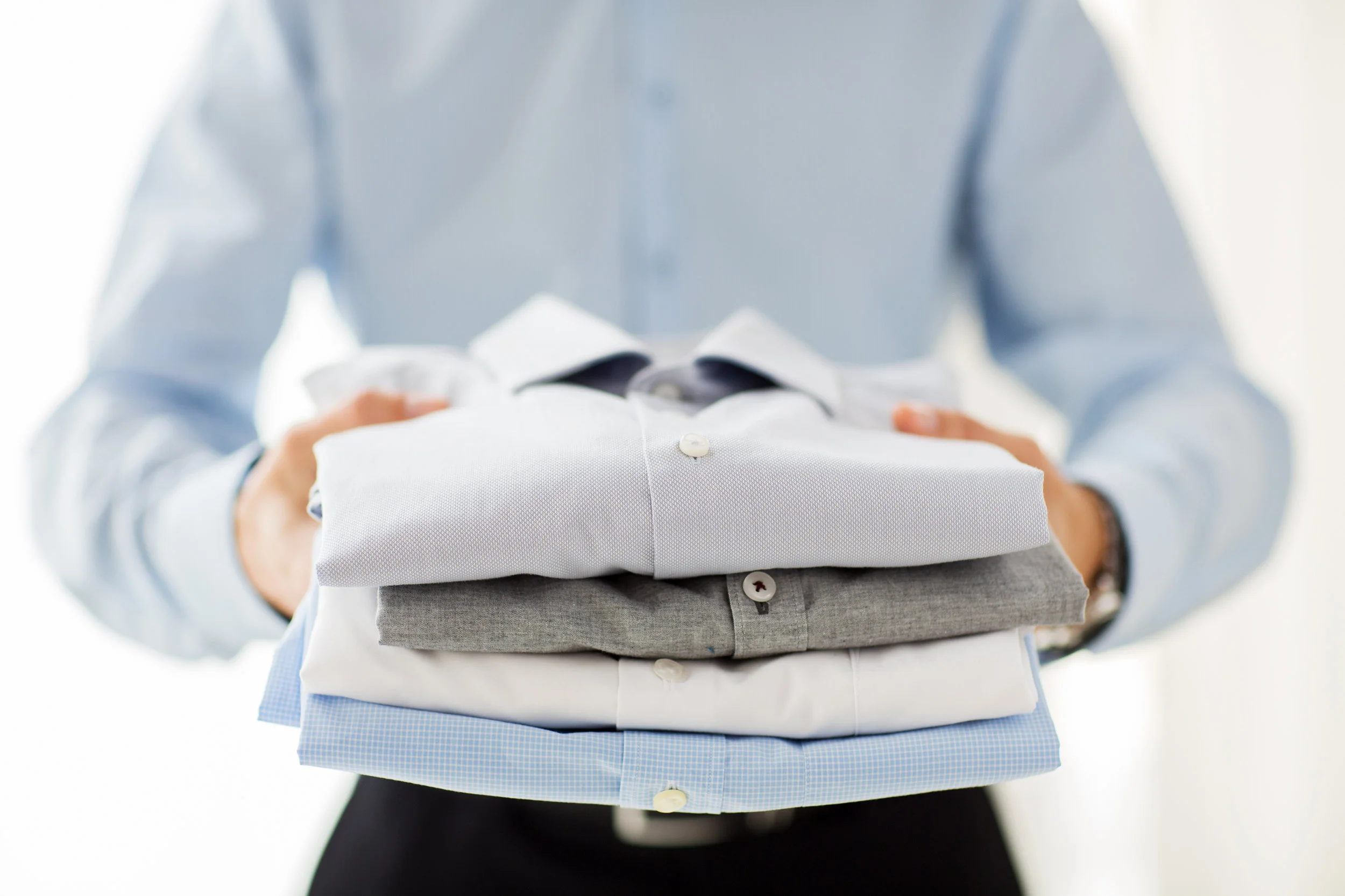 Professional dry cleaning garments