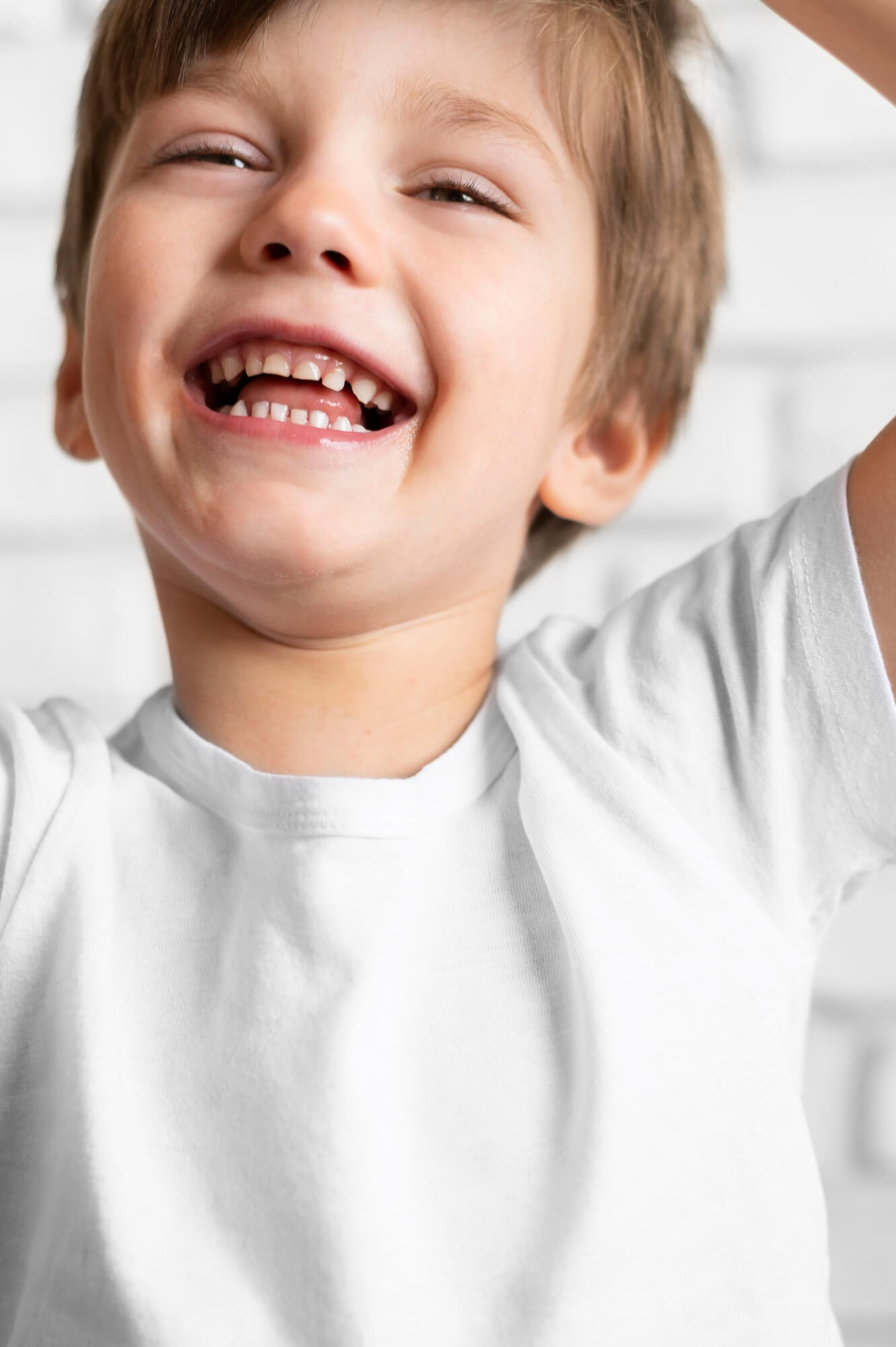 Smiling young patient