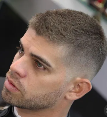 Fade and taper at Vincent's Barbershop