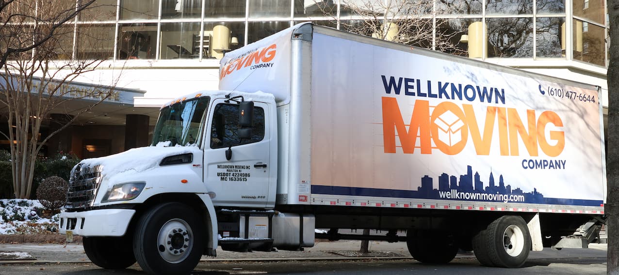 WellKnown Moving company truck at a move site