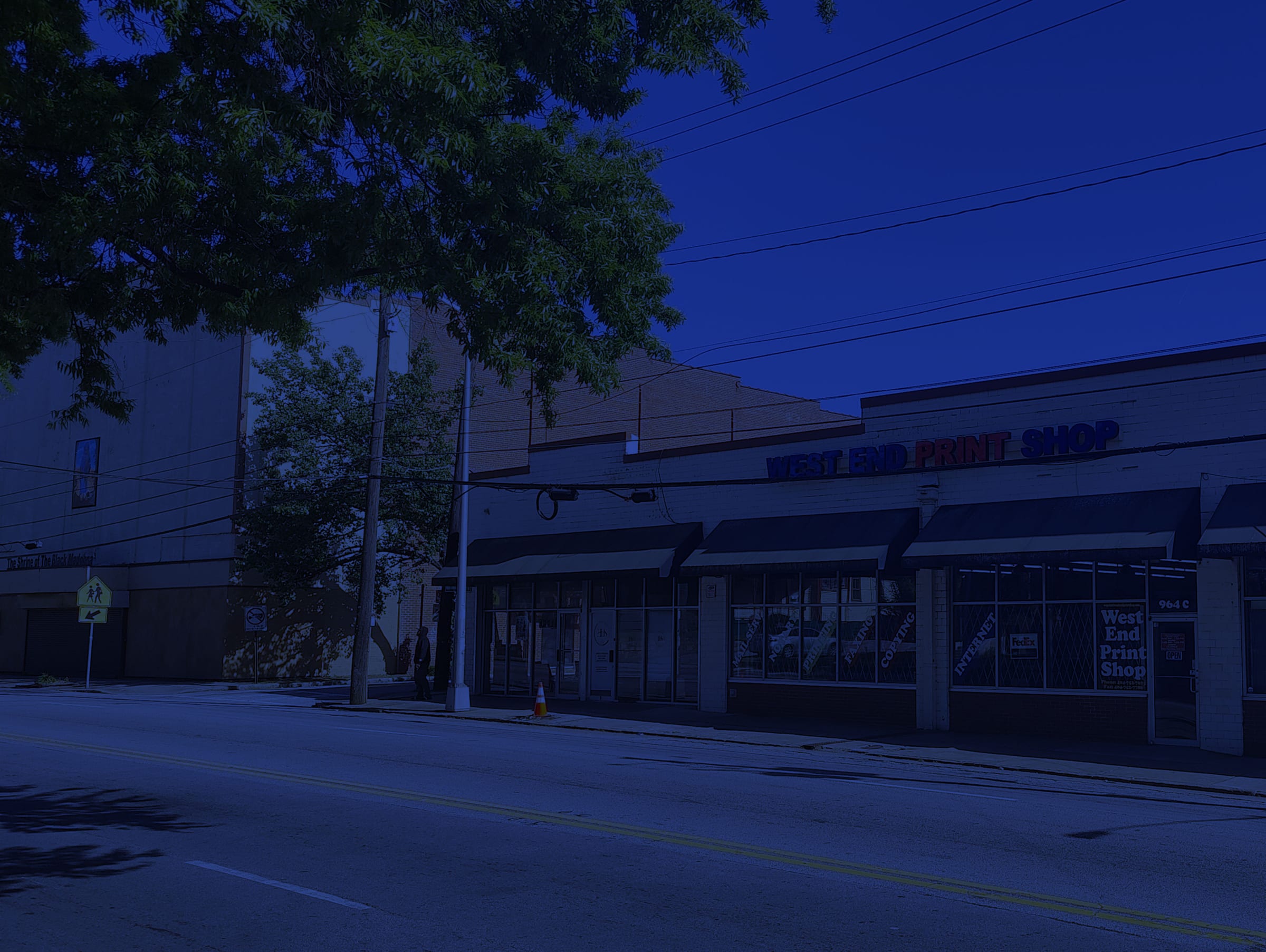 West End Print Shop storefront