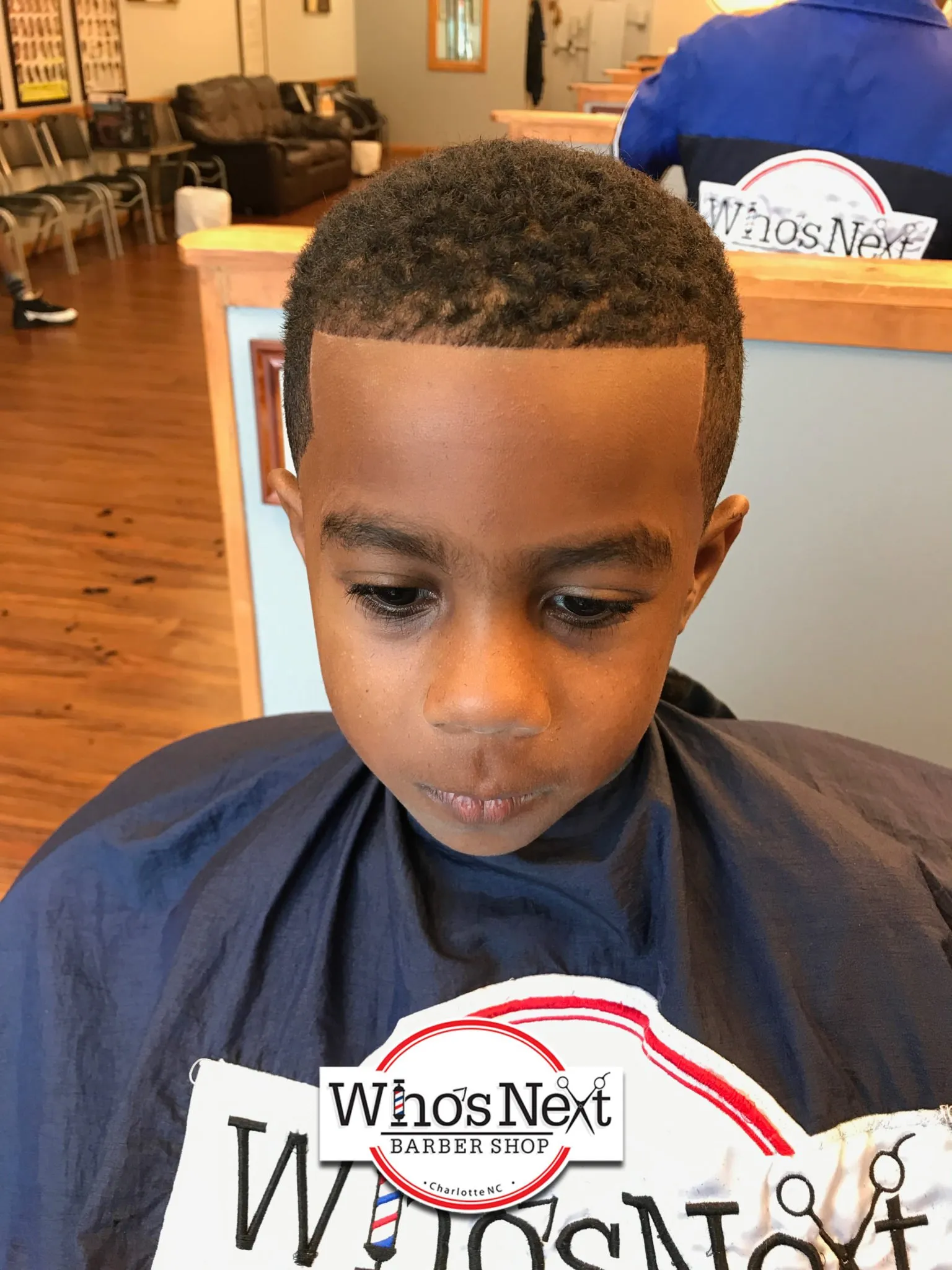 Men's barber services at Who's Next