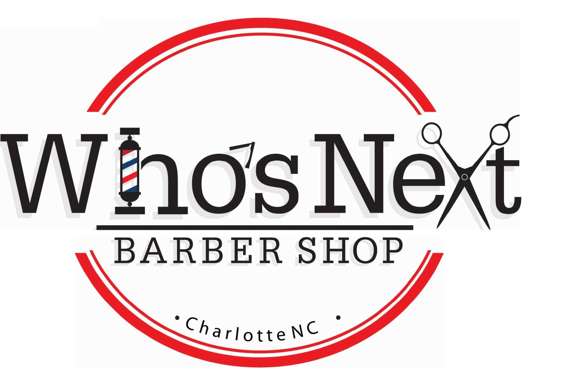 Who's Next Barbershop Logo