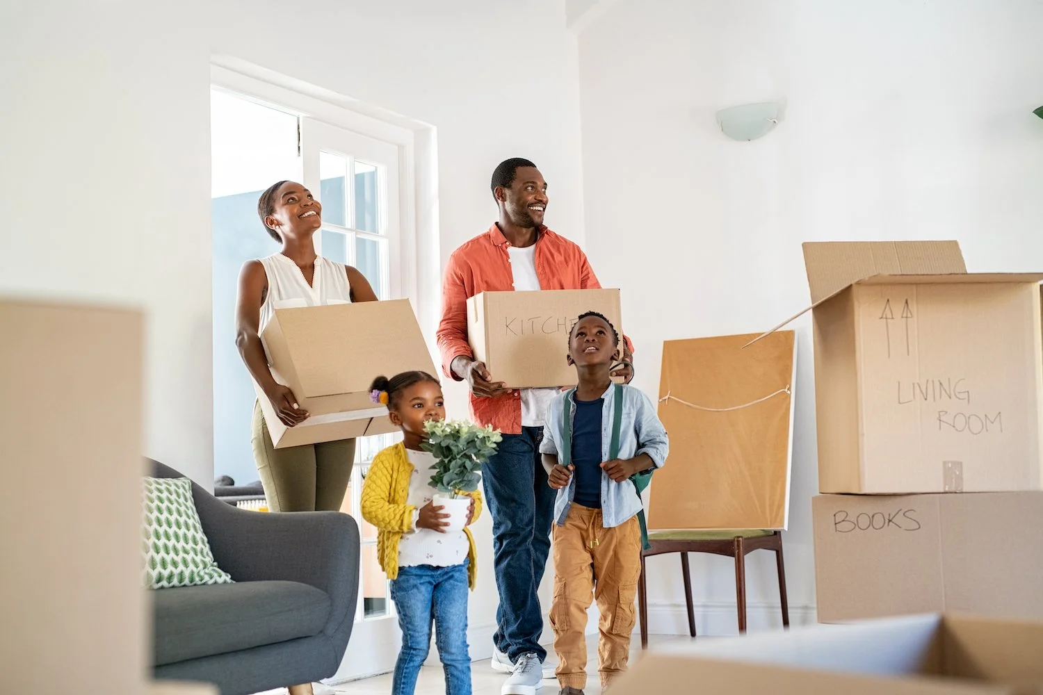 Family moving into new home